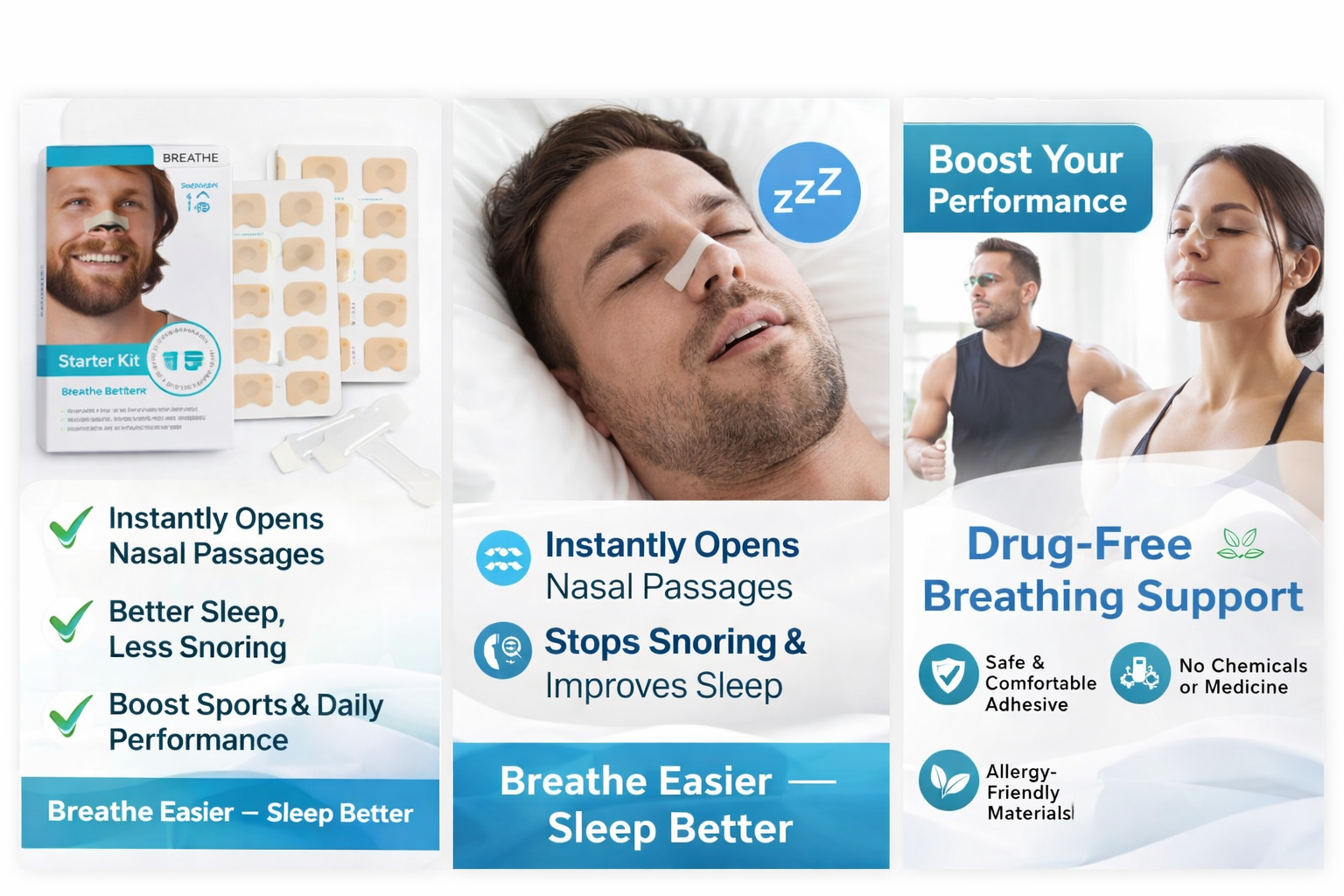 Breathing Nasal Strip Starter Kit